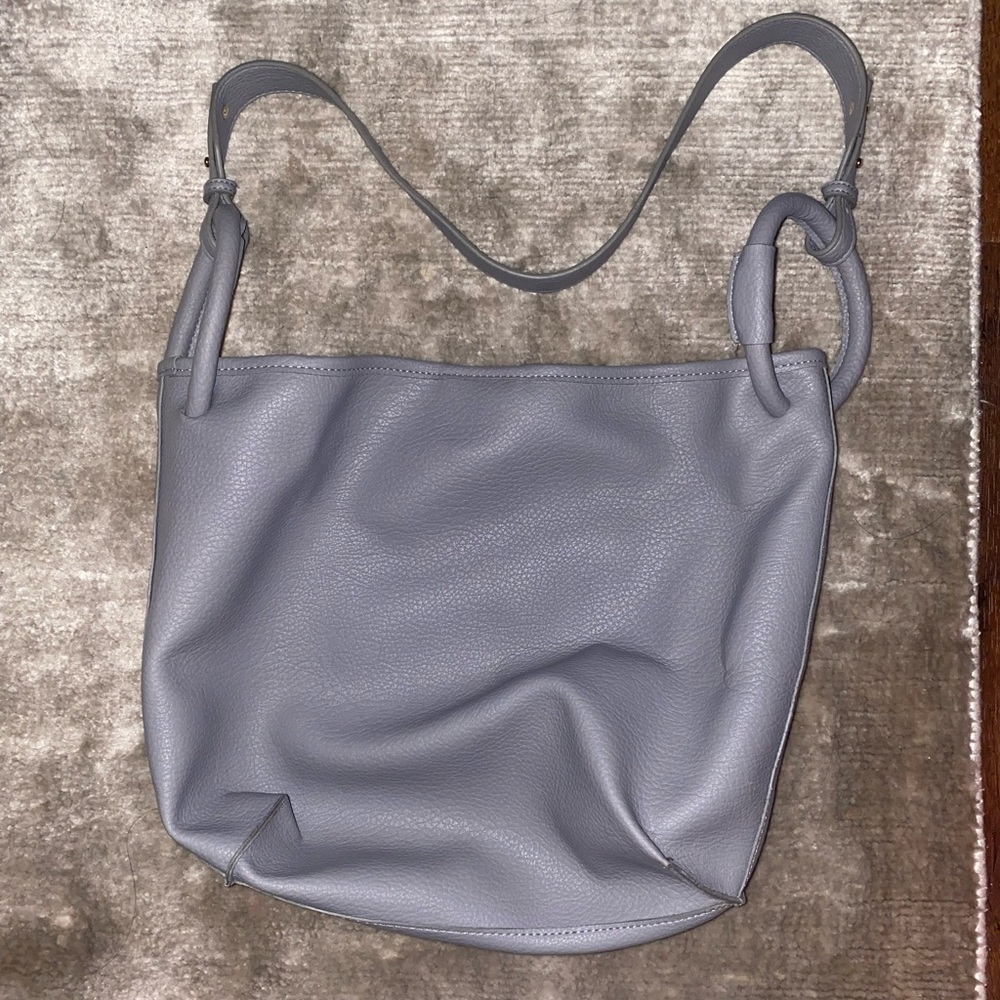 Grey shoulder bag